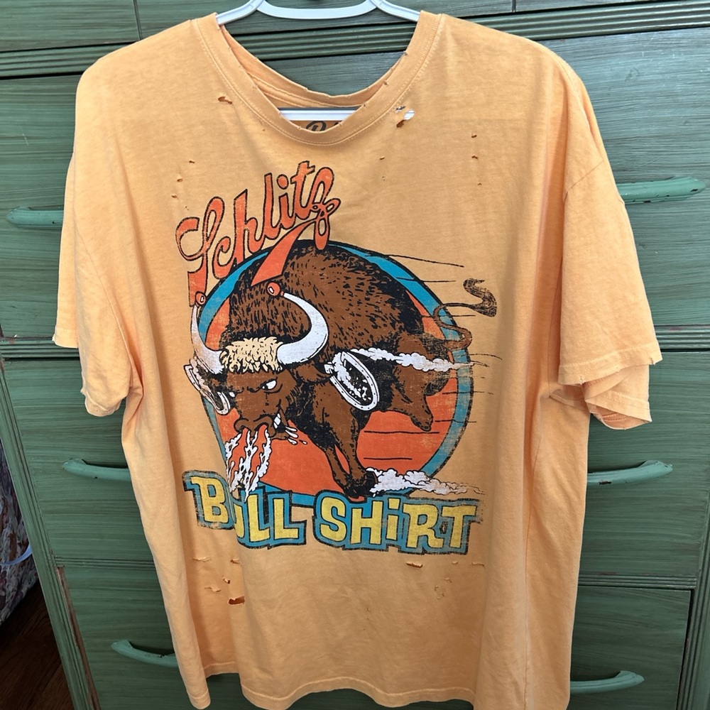 Yellow Graphic T-Shirt oversized M